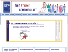 Tablet Screenshot of dpv-online.de